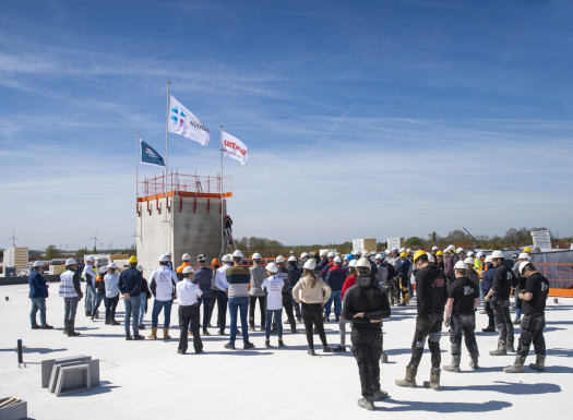 Hoogste punt Rijnstate Elst - viering