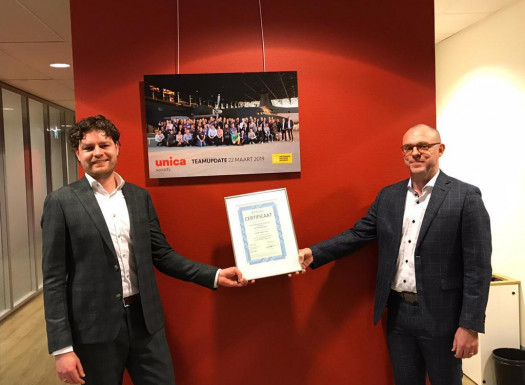 ISO20000 certificaat uitreiking